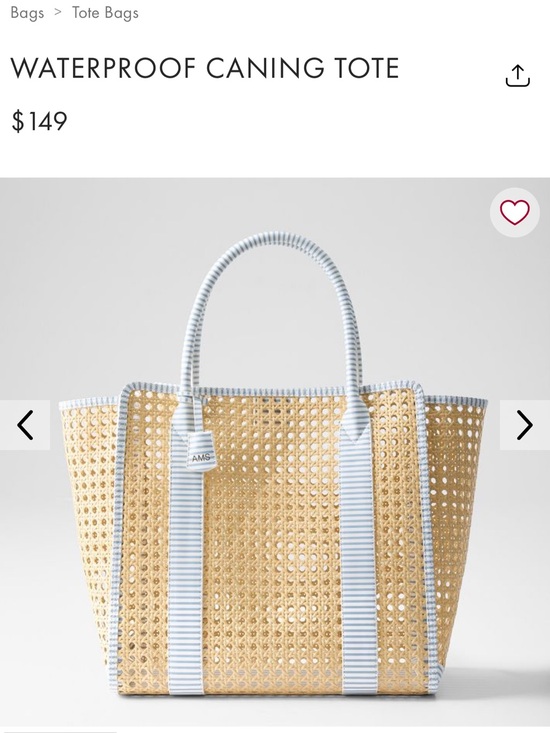 Mark & Graham Handbags - Mark & Graham waterproof canning tote with Pale Blue Trim